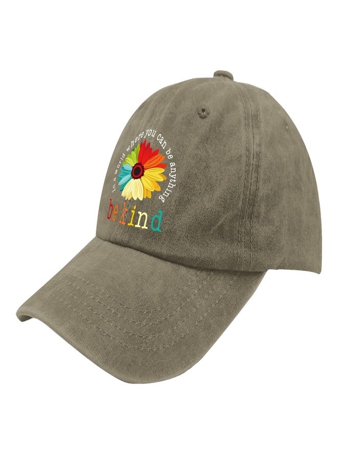 ODCRAT Be Kind Hats in A World Where You Can Be Anything Be Kind Dad Hat, Graphic Baseball Caps for Men - Image 2
